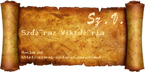 Száraz Viktória névjegykártya